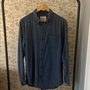 Weatherproof Indigo-Blue Casual Button-Down Shirt